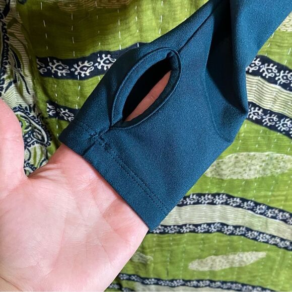 🚨FINAL OFFER Under Armour Dark Teal StudioLux Fitted Moto Jacket Size Medium - Picture 4 of 14